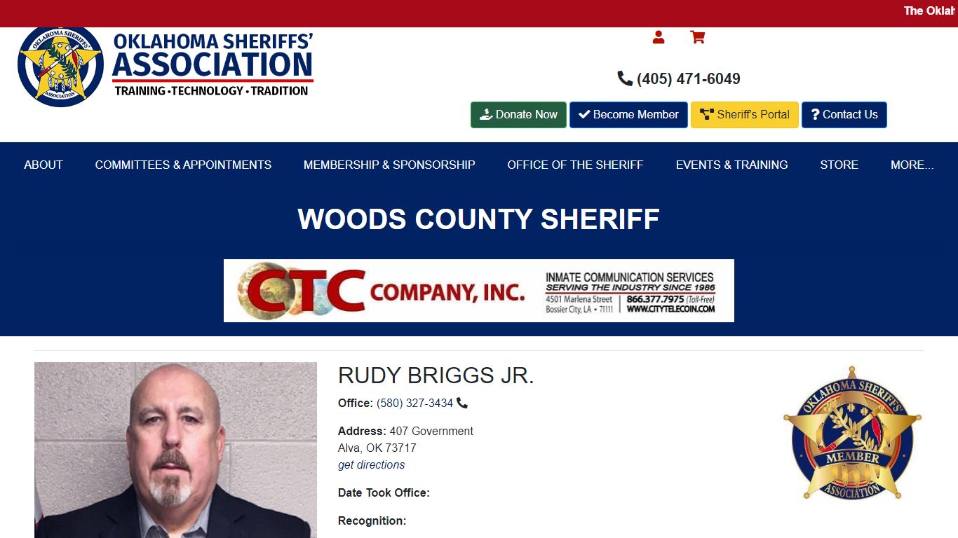 Woods County - Oklahoma Sheriffs' Association